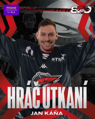 Hráčem utkání s @hcsokolov jste zvolili dvougólového Jana Káňu. 🥅