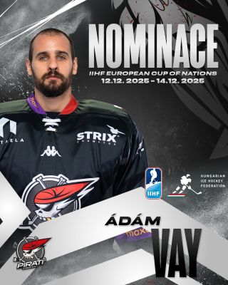Ádám Vay je v nominaci maďarské reprezentace 🇭🇺🏒, kterou čeká domácí turnaj v rámci Evropského poháru národů. Maďaři budou...