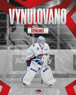 Máme VYNULOVÁNO 🥅🛑! Štěpán Lukeš společně s obranou předvedli skvělý výkon, a soupeř tak nedostal do branky jediný puk. 🙅🏻
