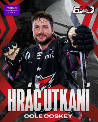 Hráčem utkání s @hcporuba se díky vašemu hlasování stal gólový Cole Coskey. 🎯