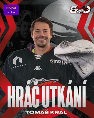 Hráčem utkání s @hokejzlin se díky vašemu hlasování stál Tomáš Král. 🥅